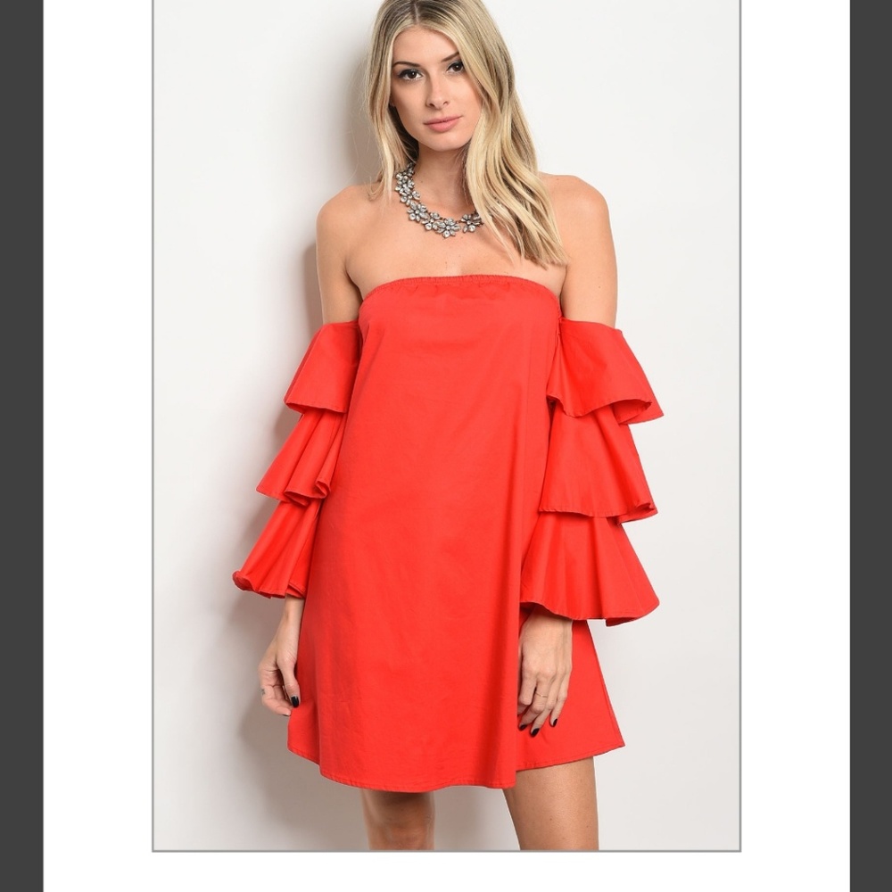 Off Shoulder RED DRESS